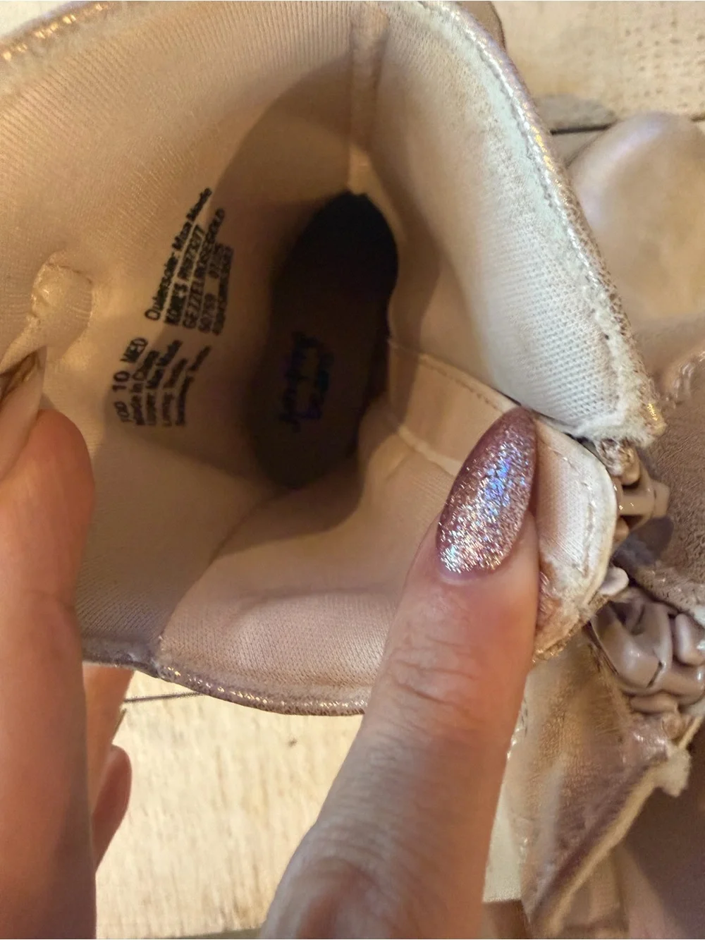 Jumping Beans Shimmer Cowboy Boots in Rose Gold - 10T